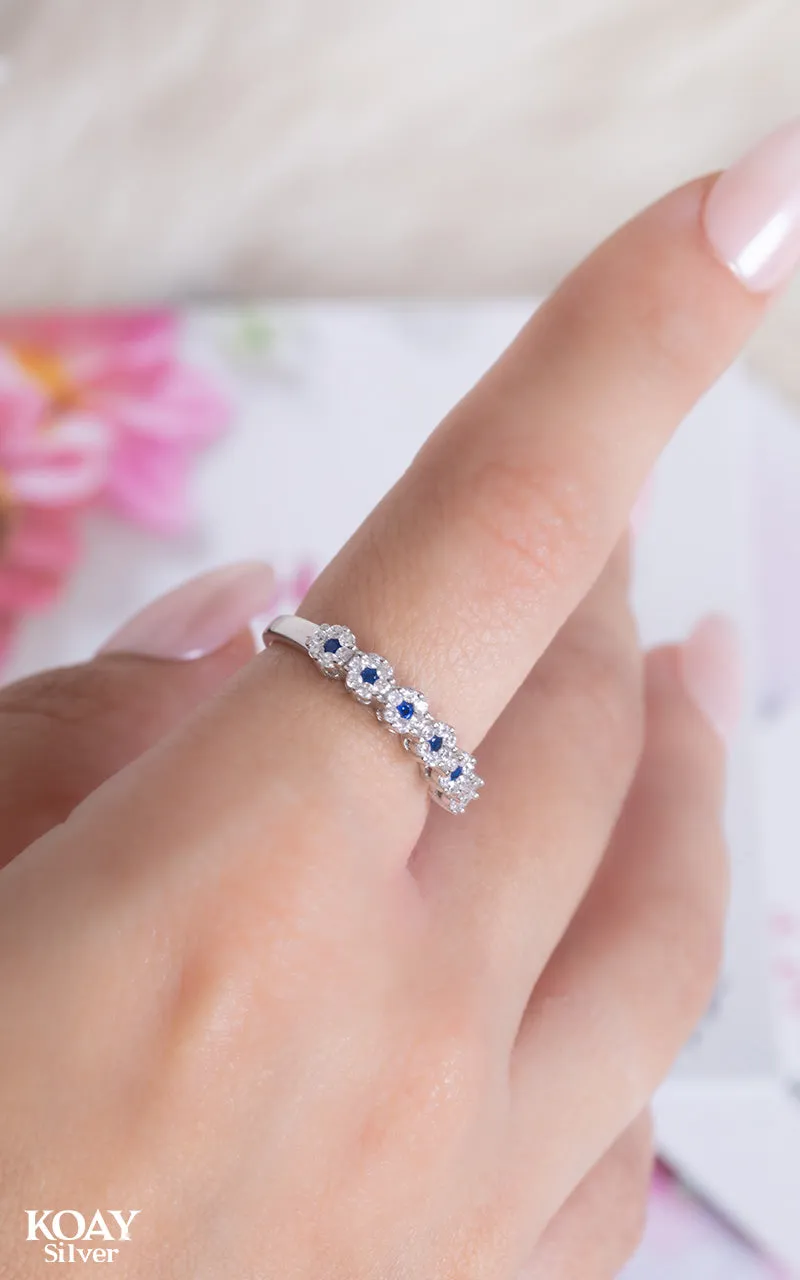 Zircon Ring (087) Navy